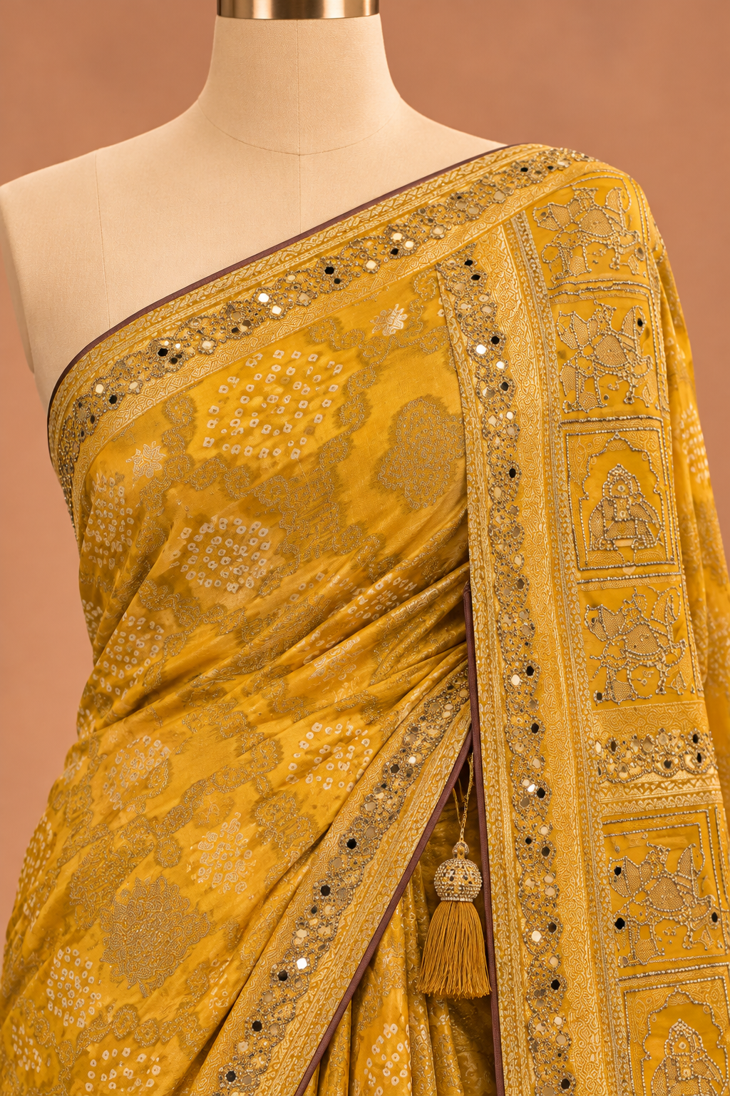 Marigold Heritage Saree