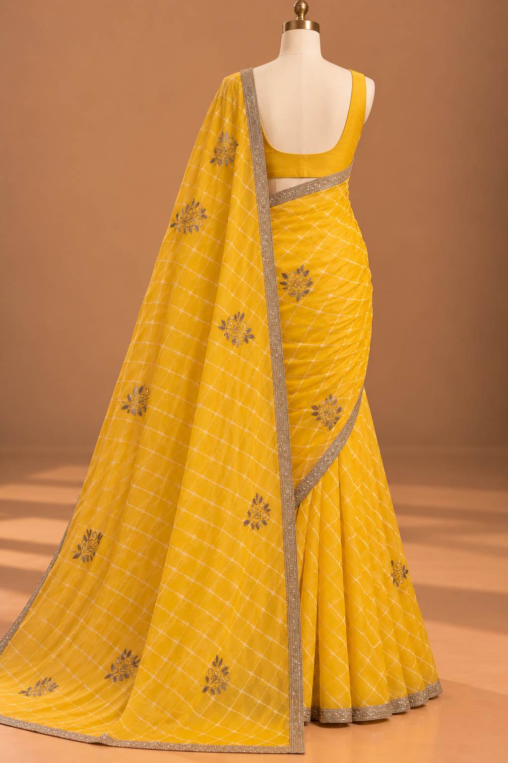 Swarna Bandhani Saree
