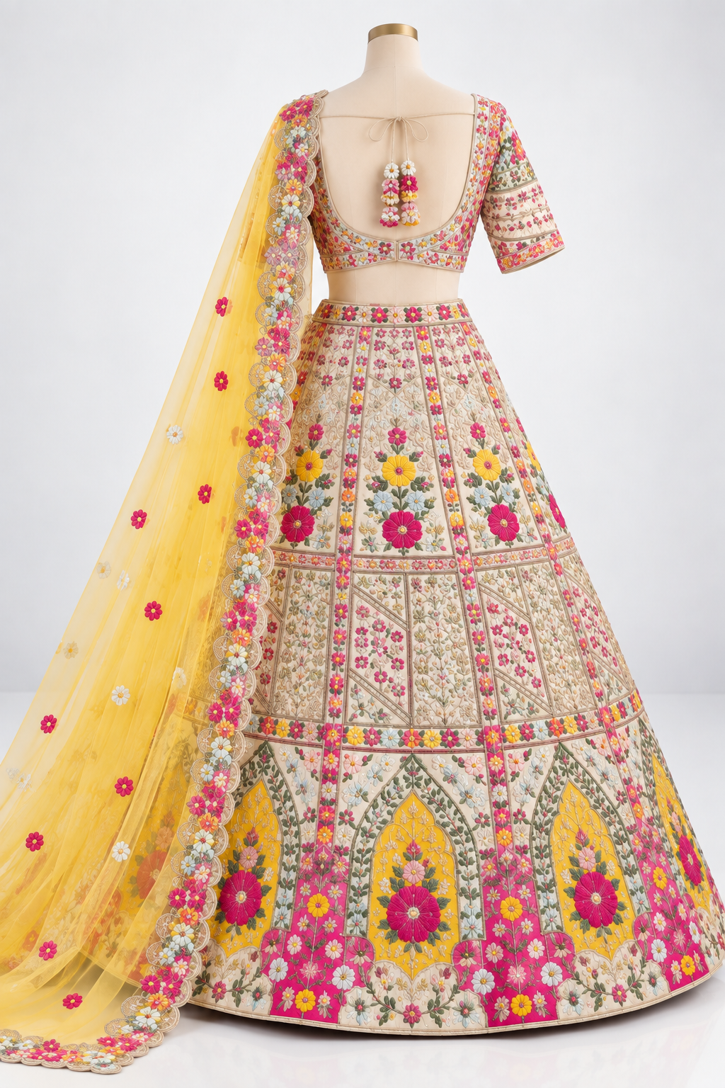 Gul-e-Zard — Stitched Lehenga Set