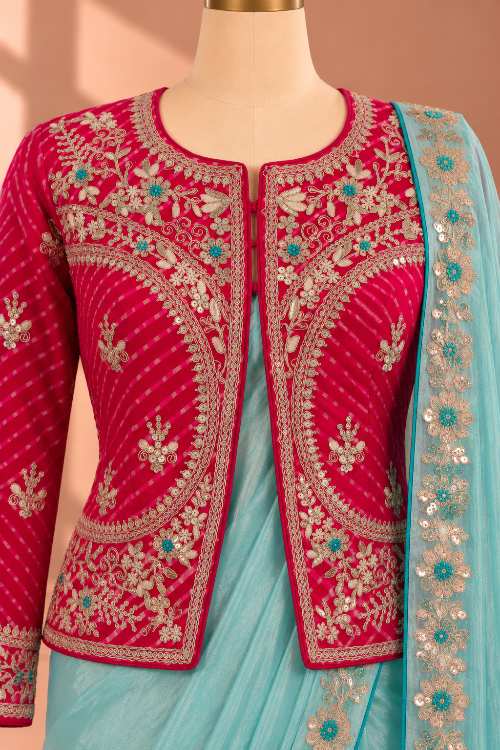 Zareen Darbar Jacket Saree