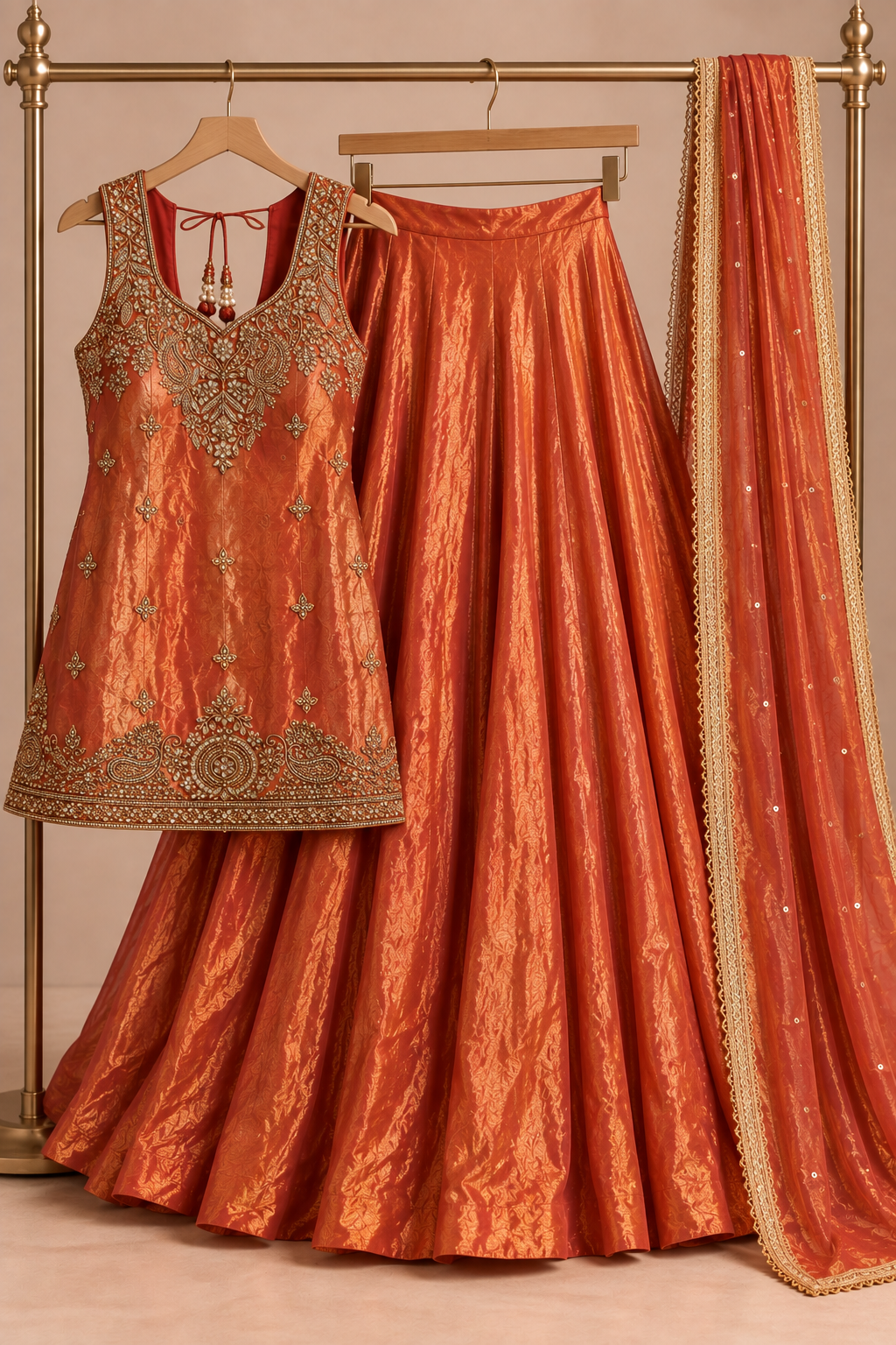 Ruhani Sunehra — Stitched Sharara Set