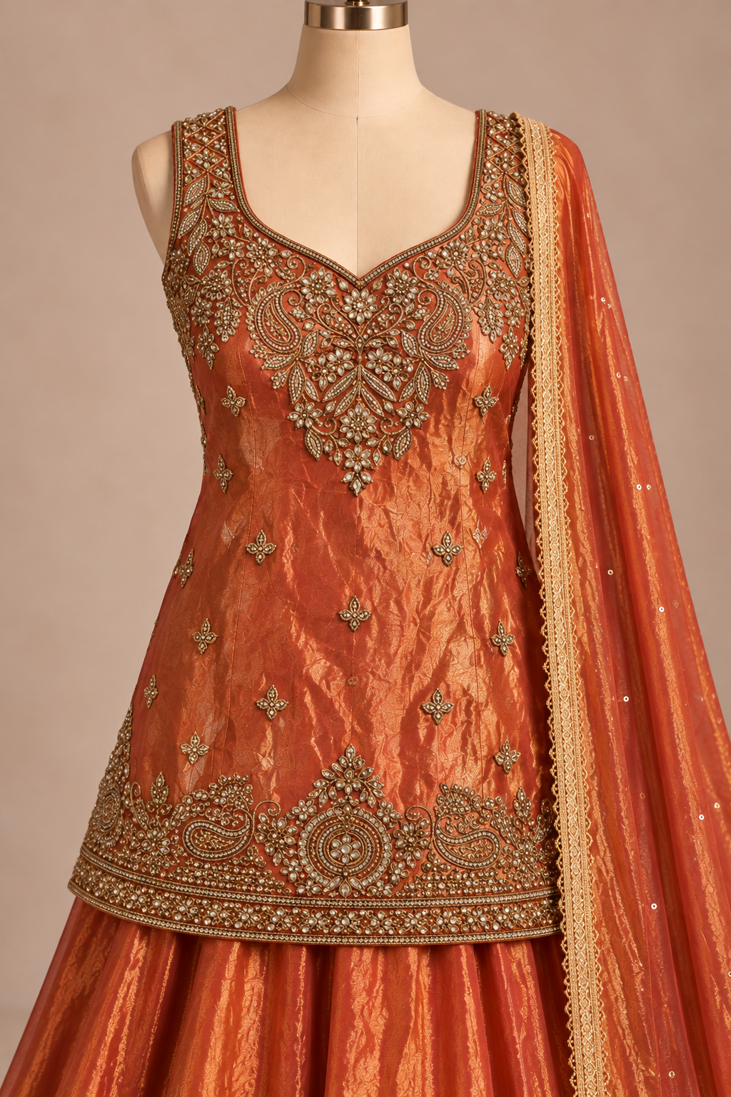 Ruhani Sunehra — Stitched Sharara Set