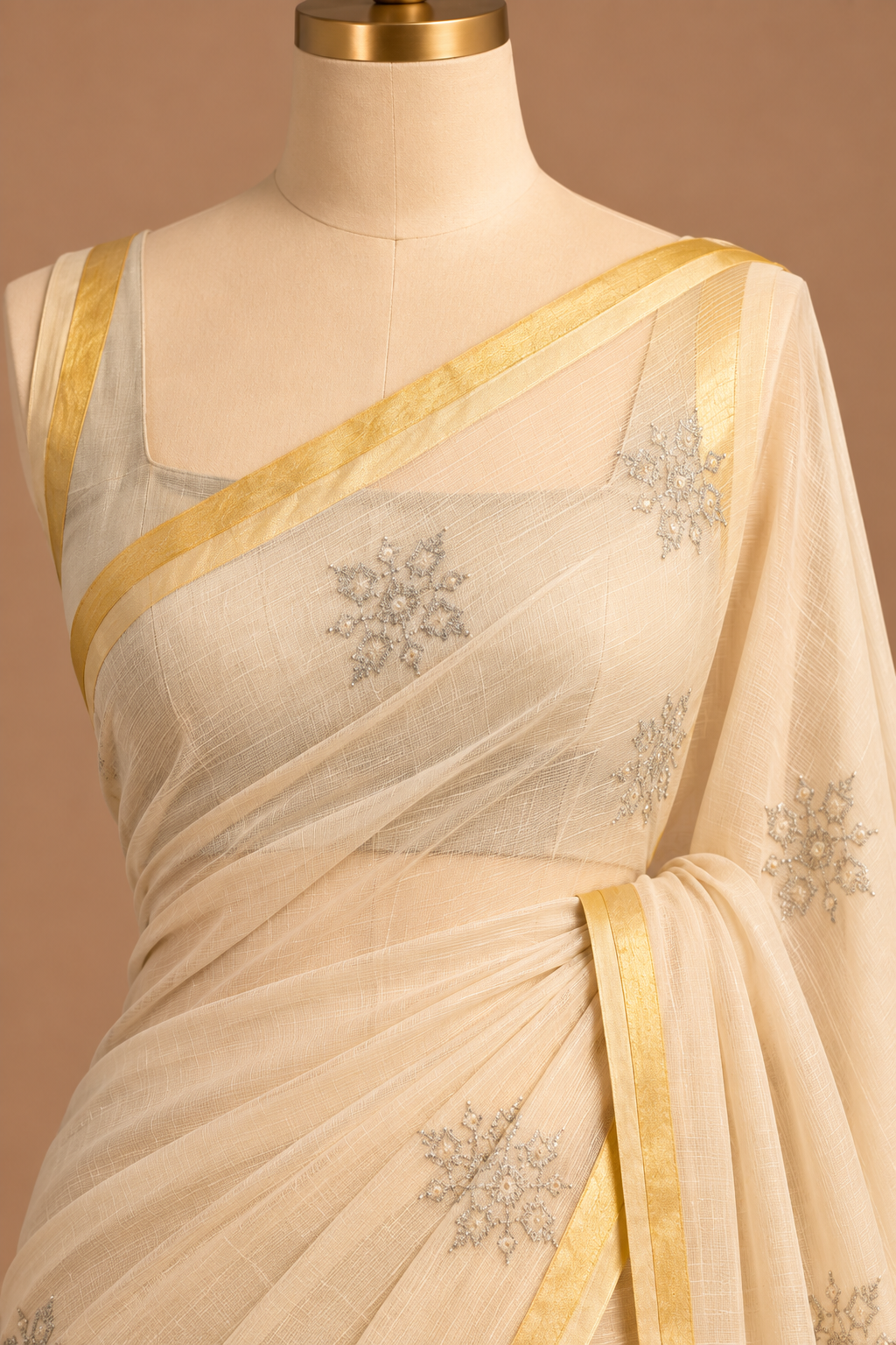 Swarnrekha Ivory Saree