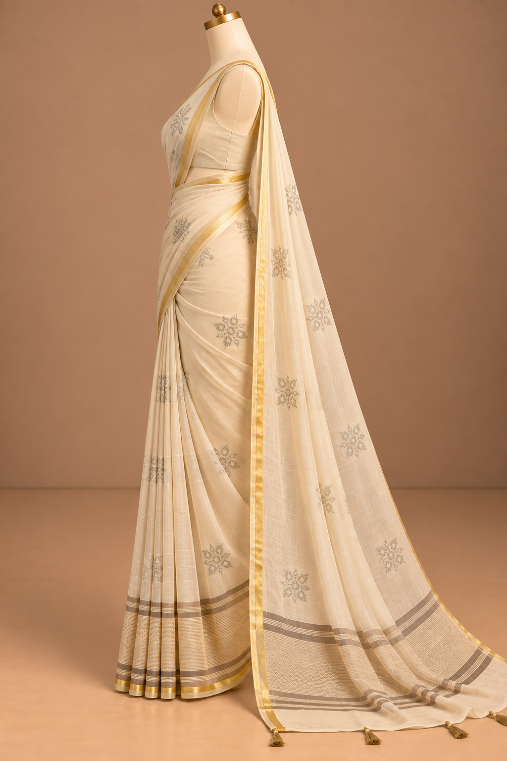 Swarnrekha Ivory Saree