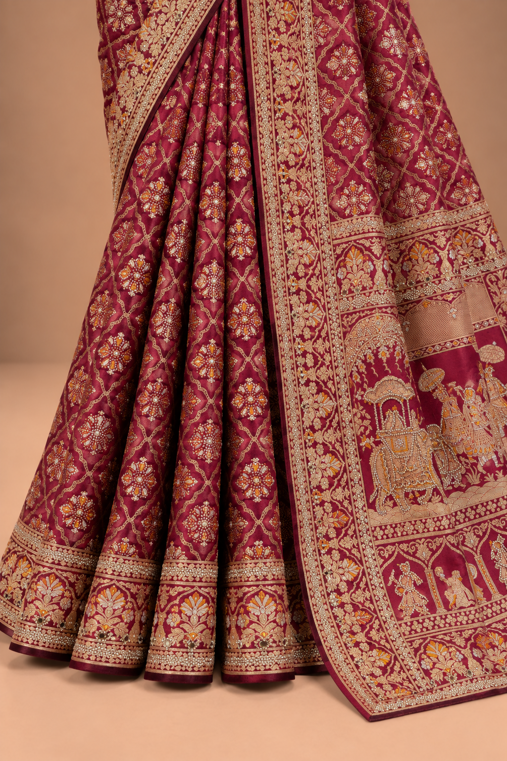 Jamawar-e-Ruh Purple Saree