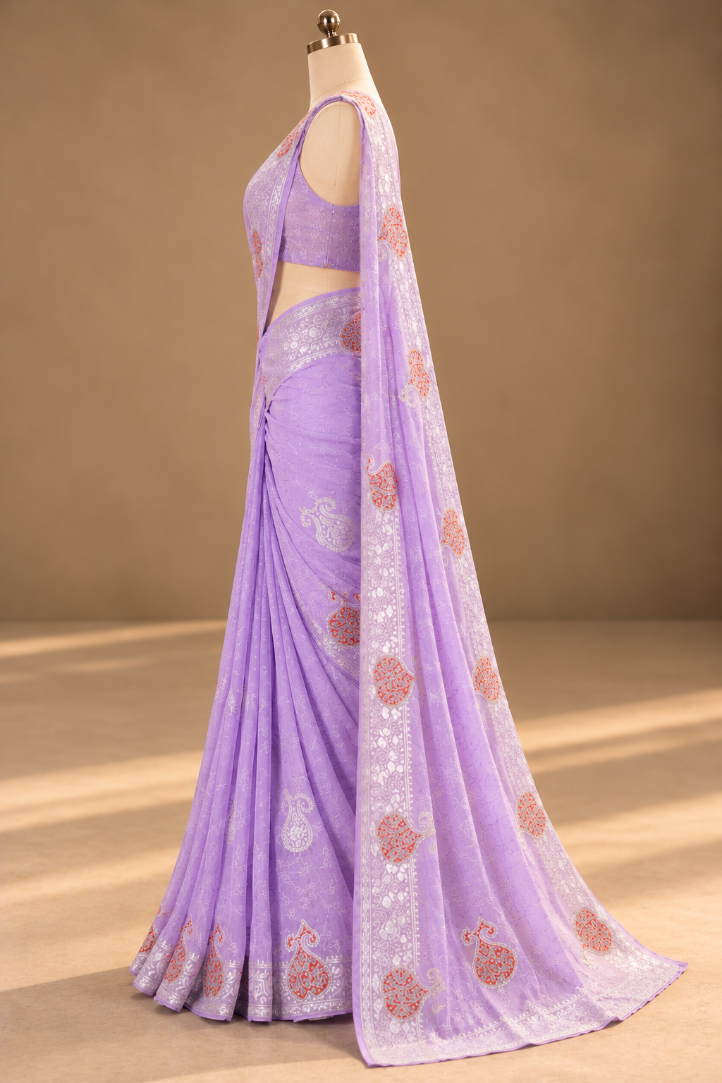 Maharani Gul-e-Laila Lavender Saree