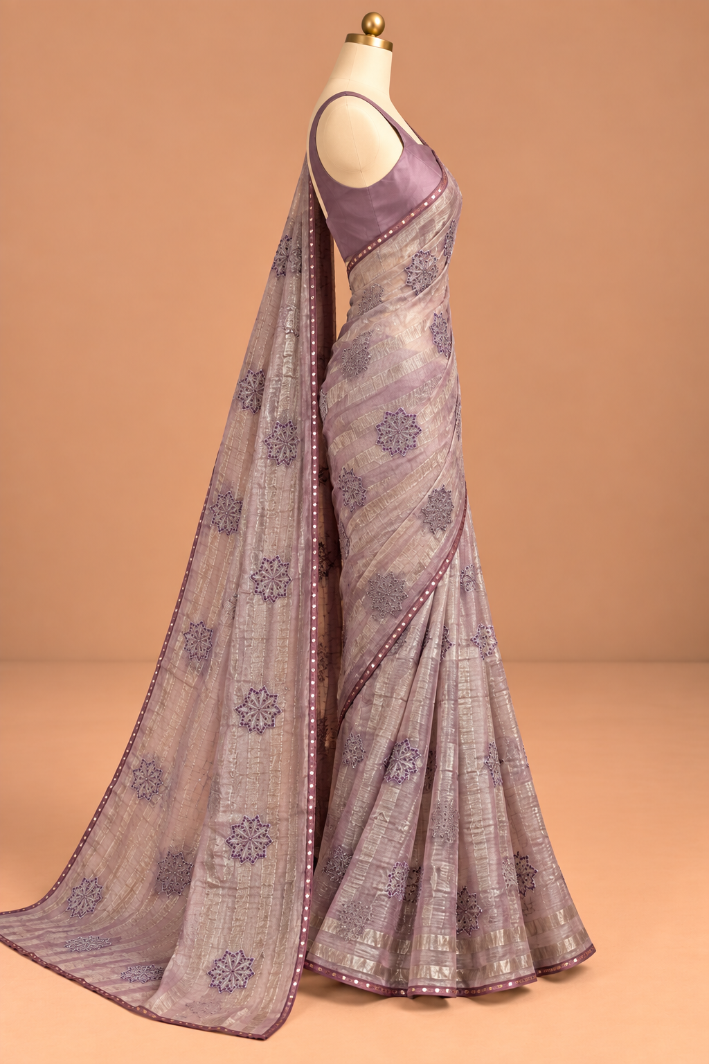 Chandrika Lilac Sheen Saree