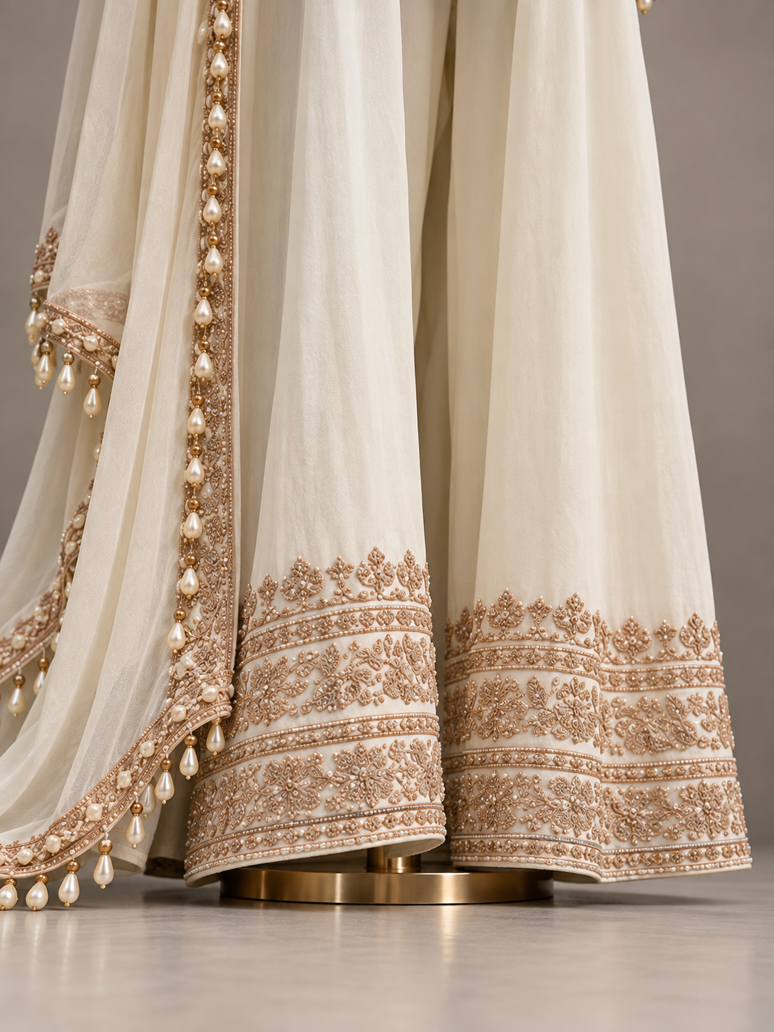 Sheesh Mahal Ivory Suit Set