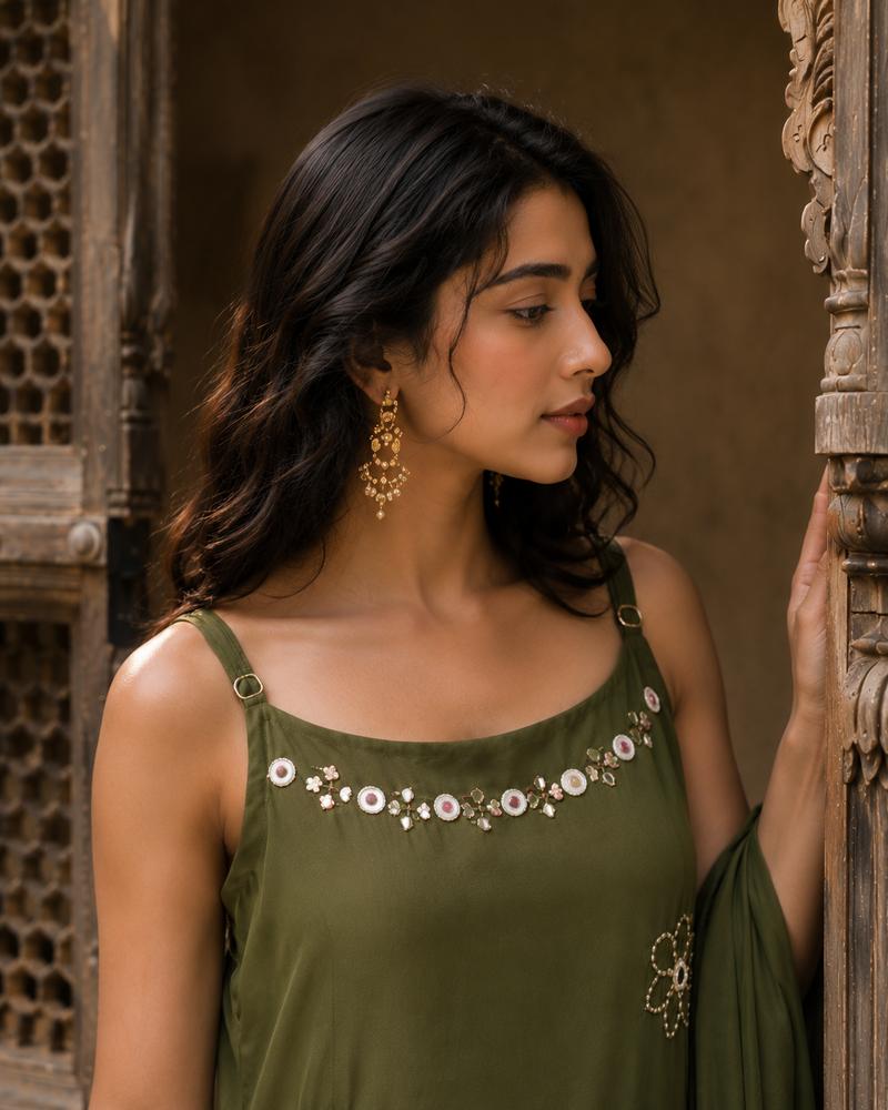 OLIVÉA — Heritage Olive Co-ord Set