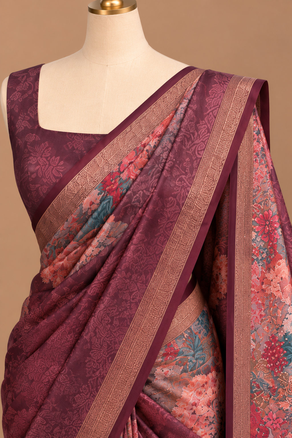 Aaranya Mauve Tapestry Saree