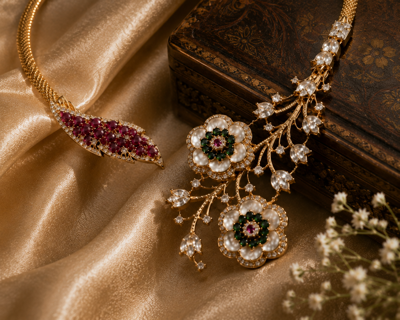 Noor Blossom Statement Set