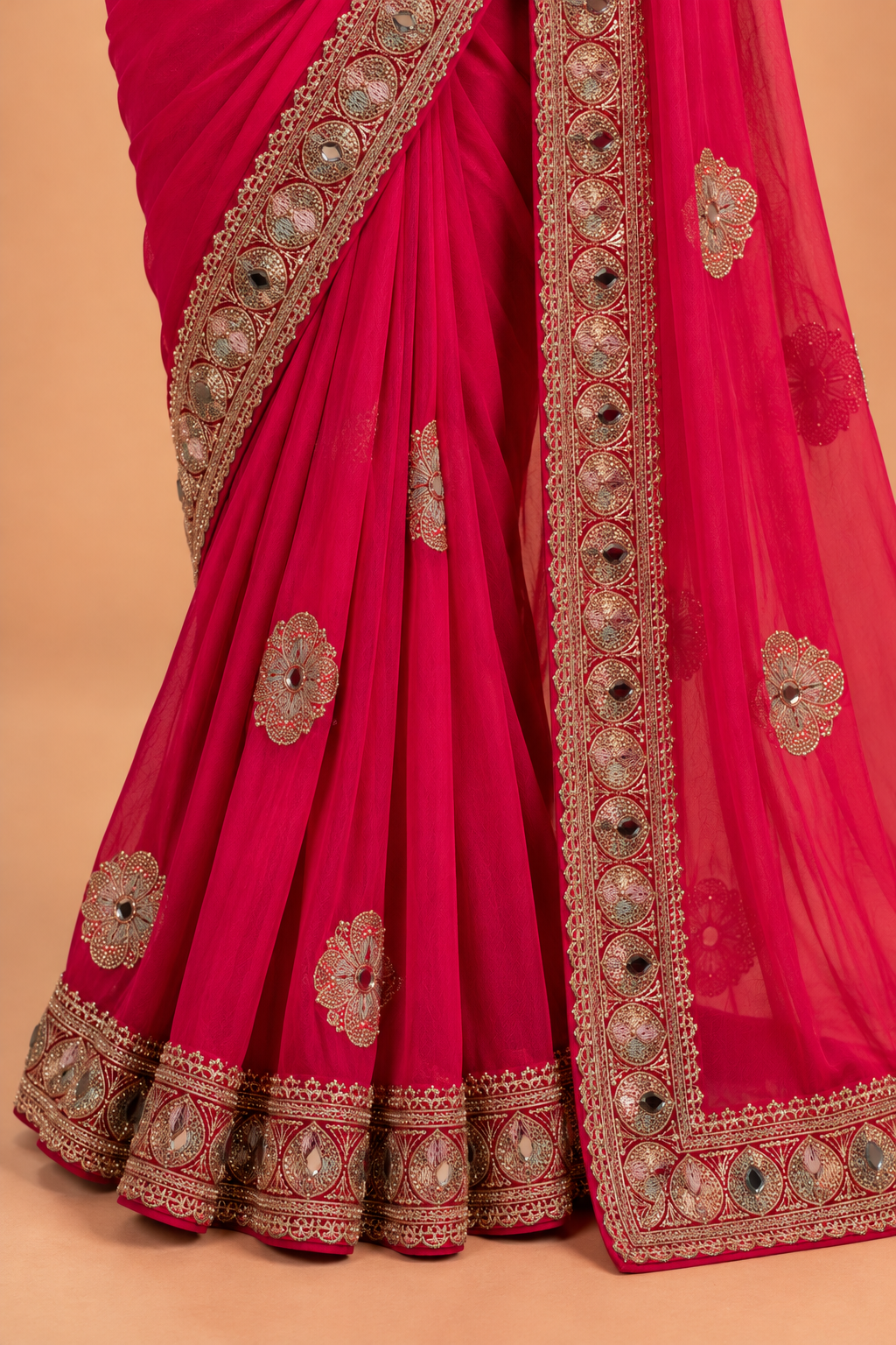 Rani Heritage Embroidered Saree