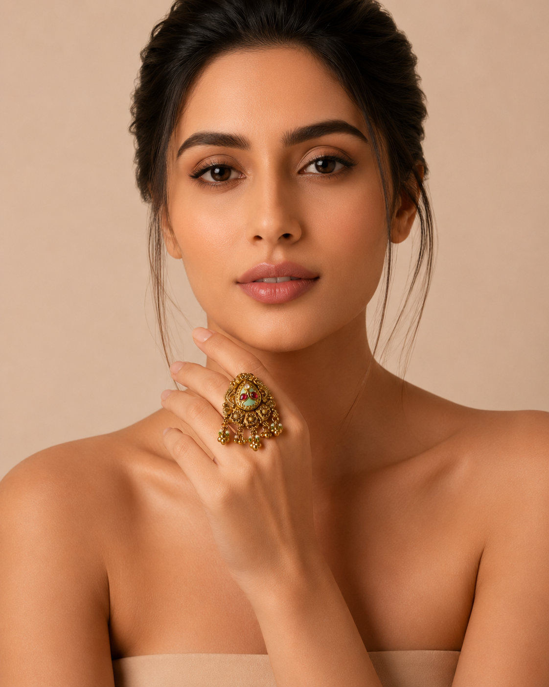 The Avni Heritage Mint Cocktail Ring