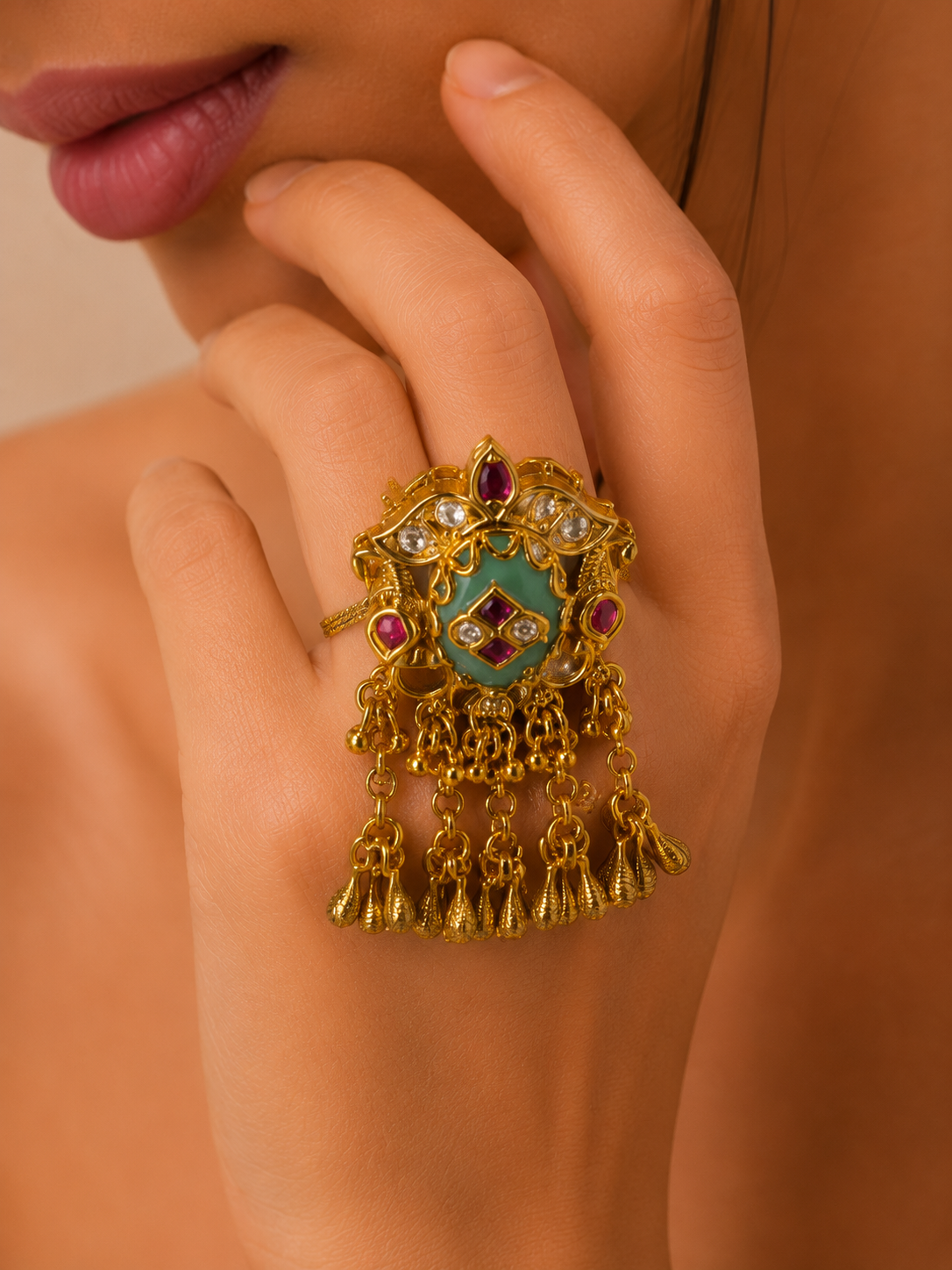 The Trisha Heritage Jhumka Ring