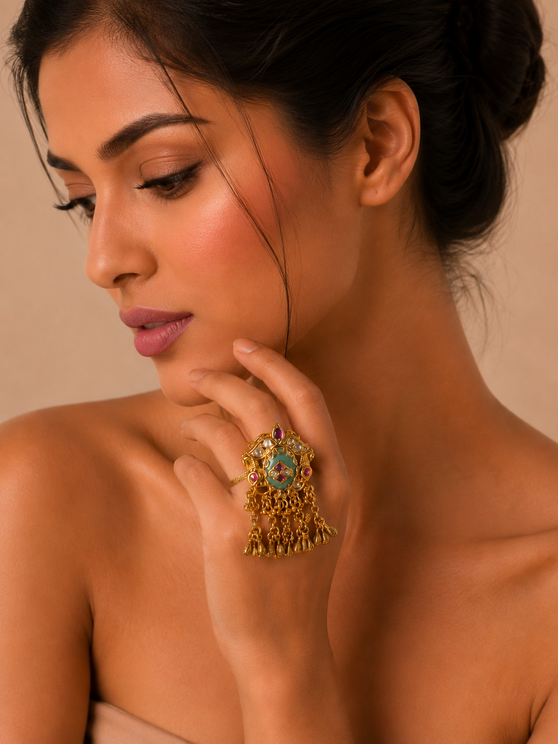 The Trisha Heritage Jhumka Ring