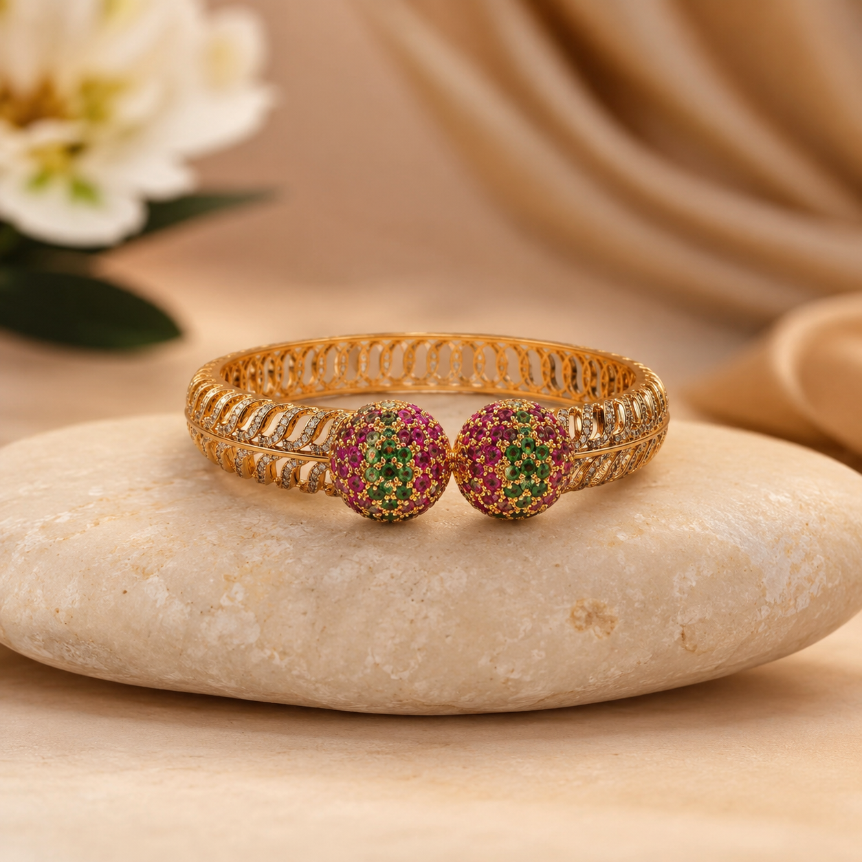 The Kanan Pave-Ball Heritage Kada Set