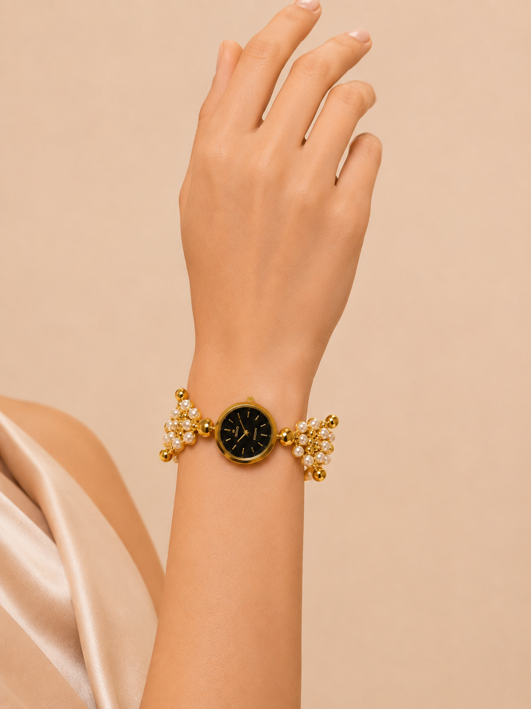The Advika Pearl Chime Jewelry Watch
