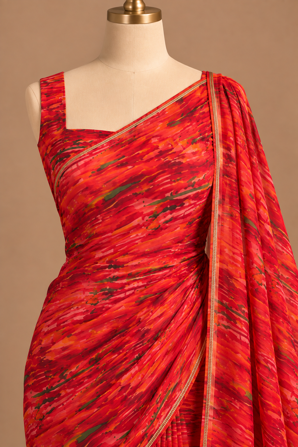 Rangdhara Red Saree