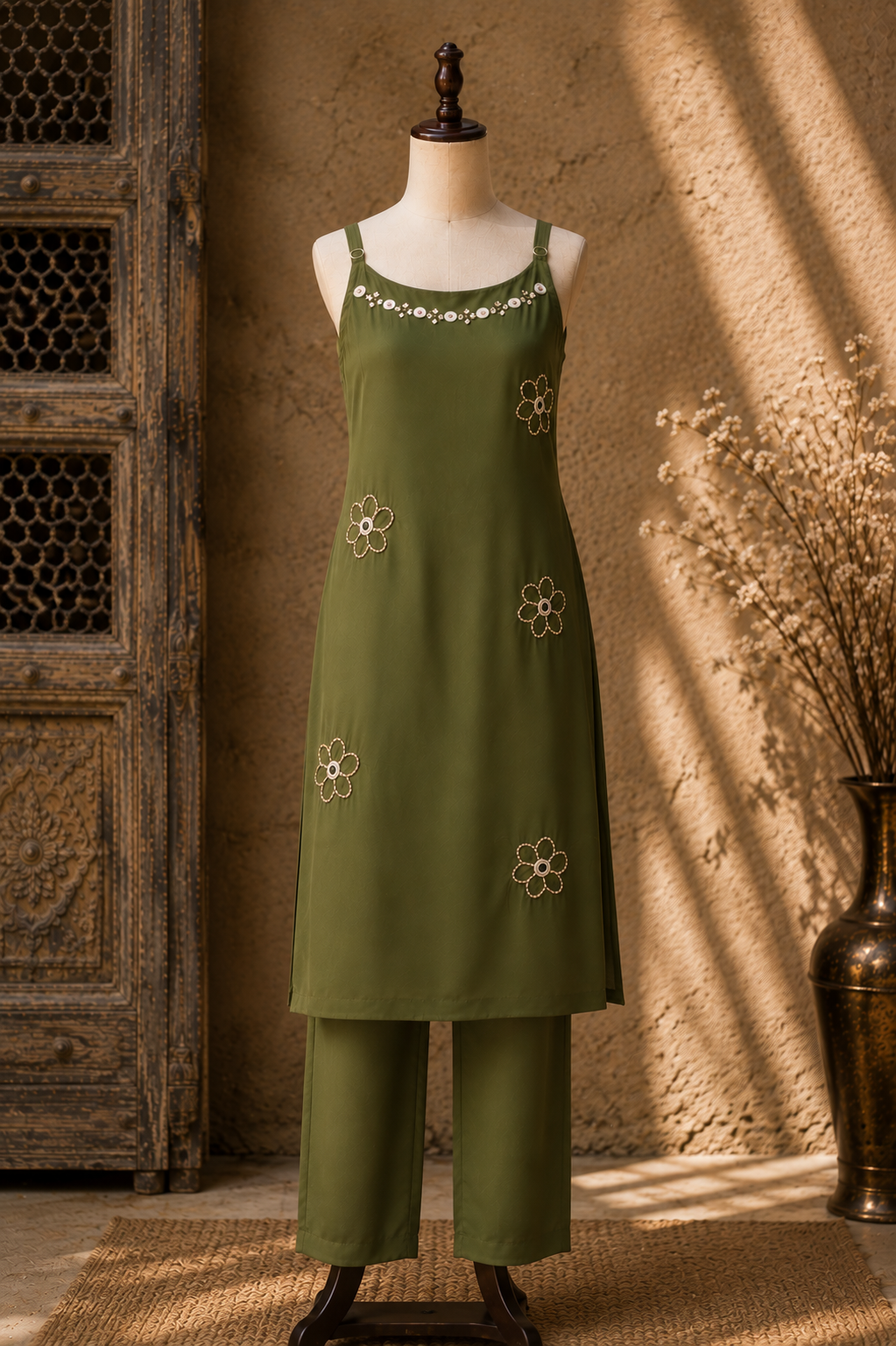 OLIVÉA — Heritage Olive Co-ord Set