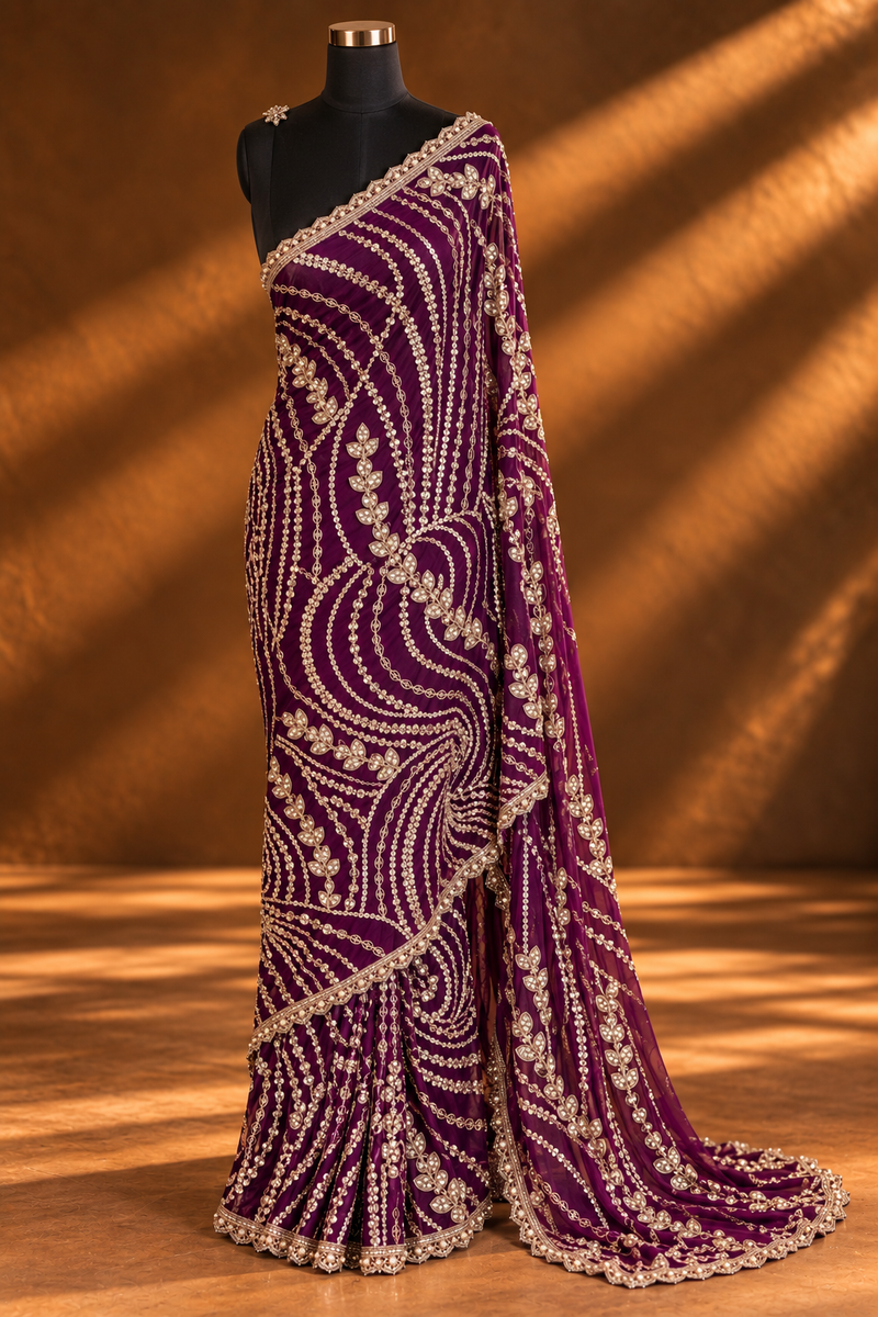 Nocturne Royale Saree