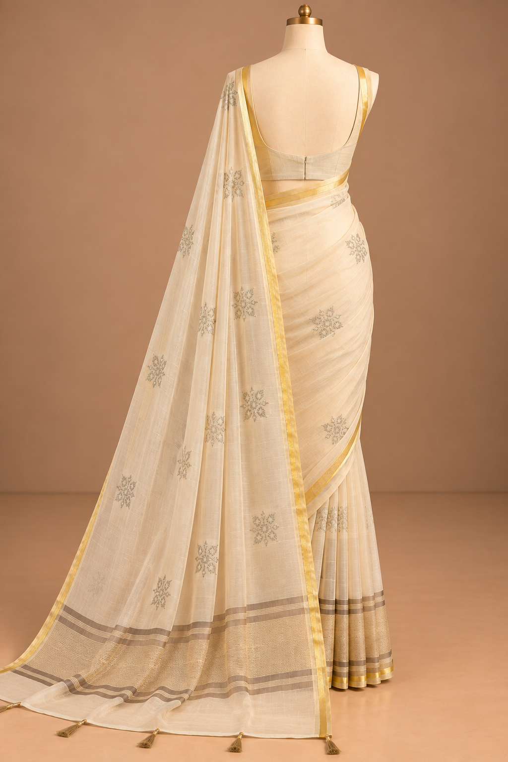 Swarnrekha Ivory Saree
