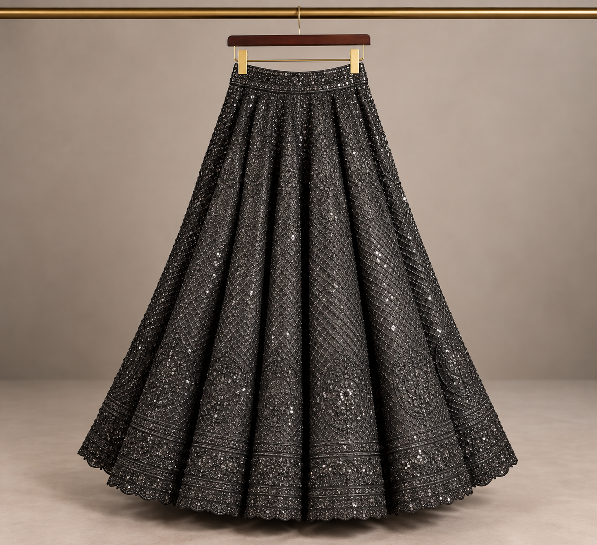 Noir Eclipse Lehenga