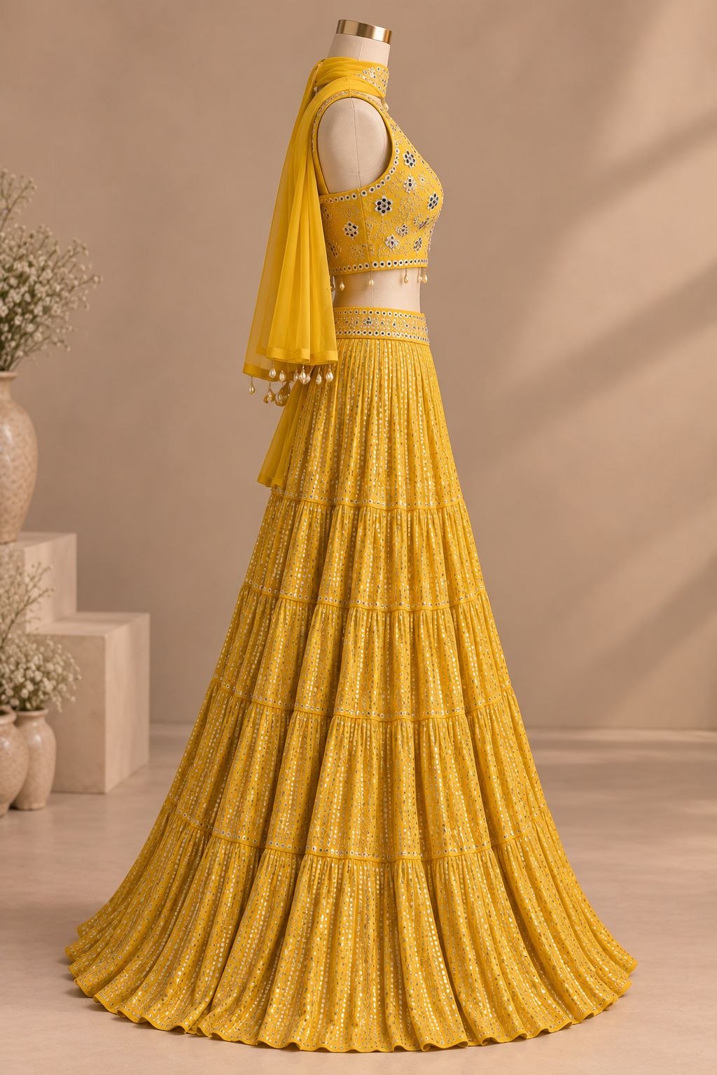 Zariya Haldi — Stitched Lehenga Set