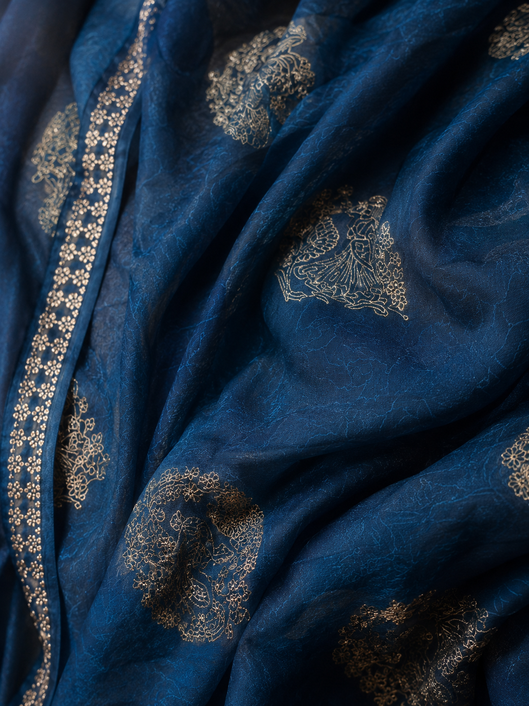 NEELAMÉ — Royal Blue Heritage Saree