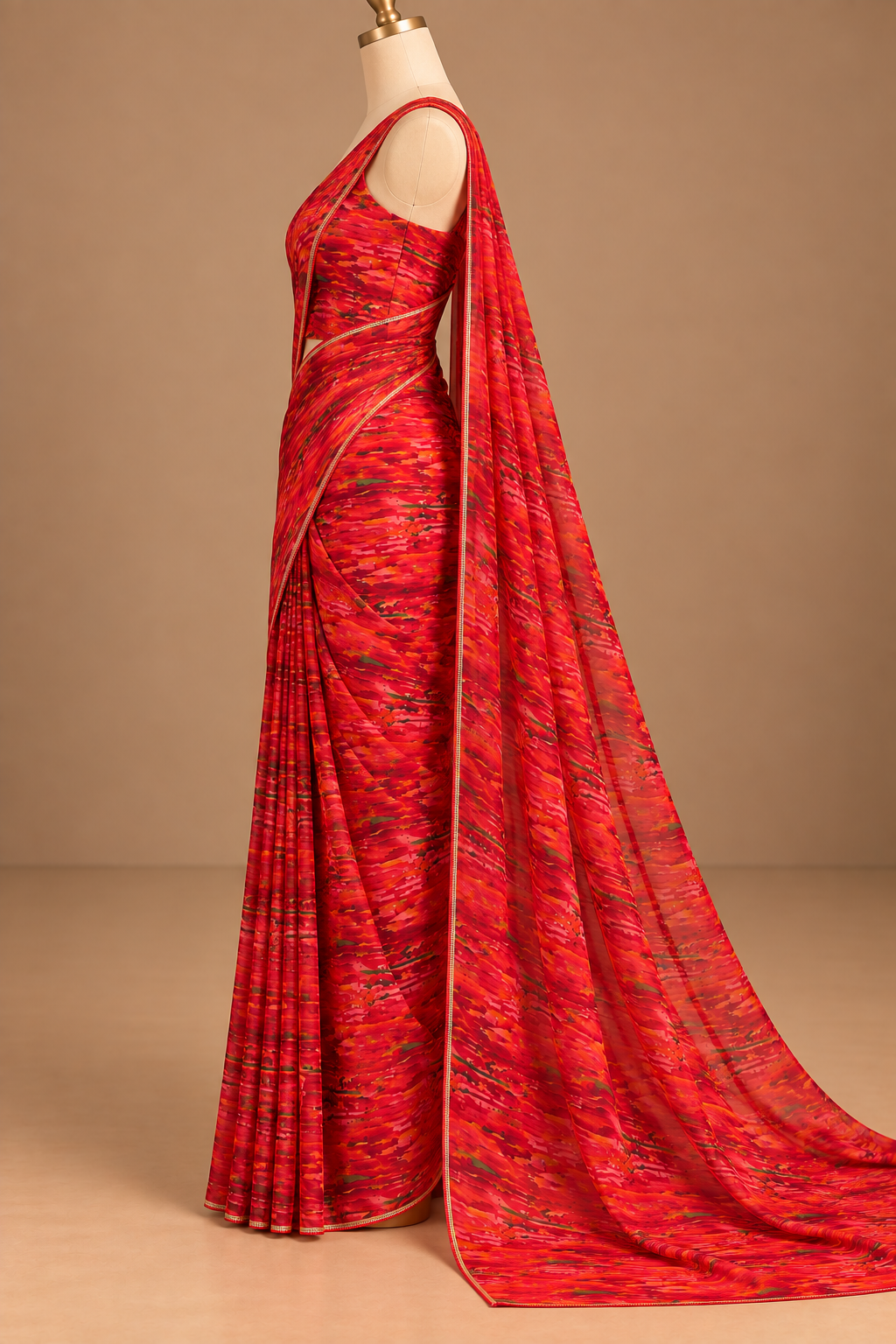 Rangdhara Red Saree