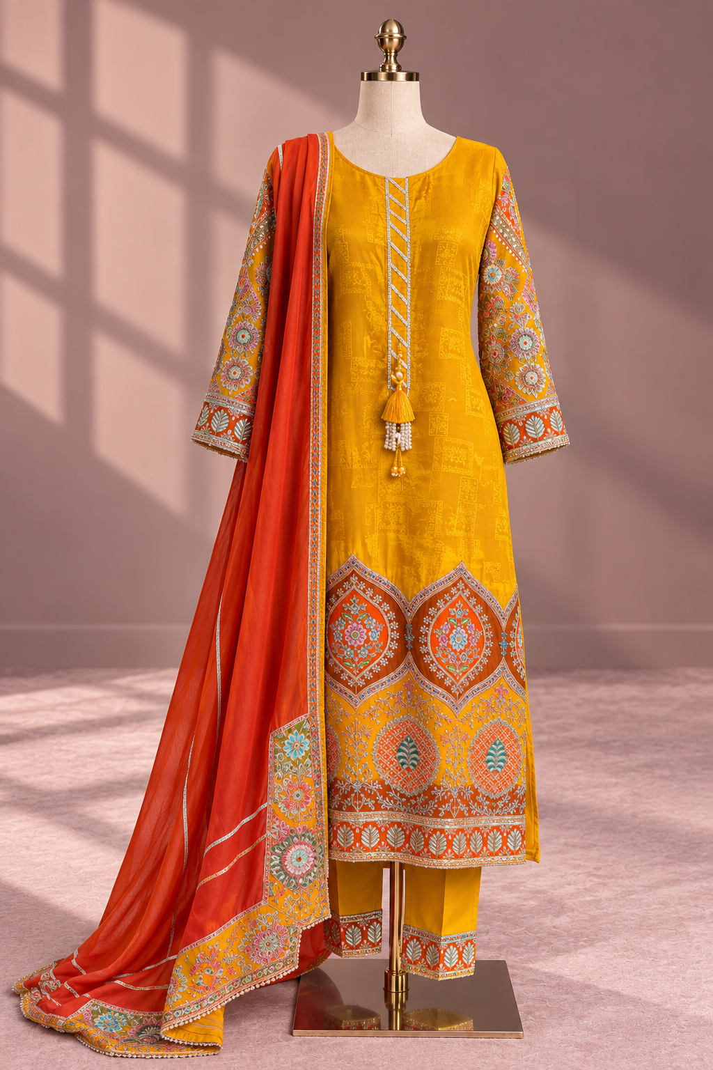 Surya Noor Embroidered Festive Suit Set