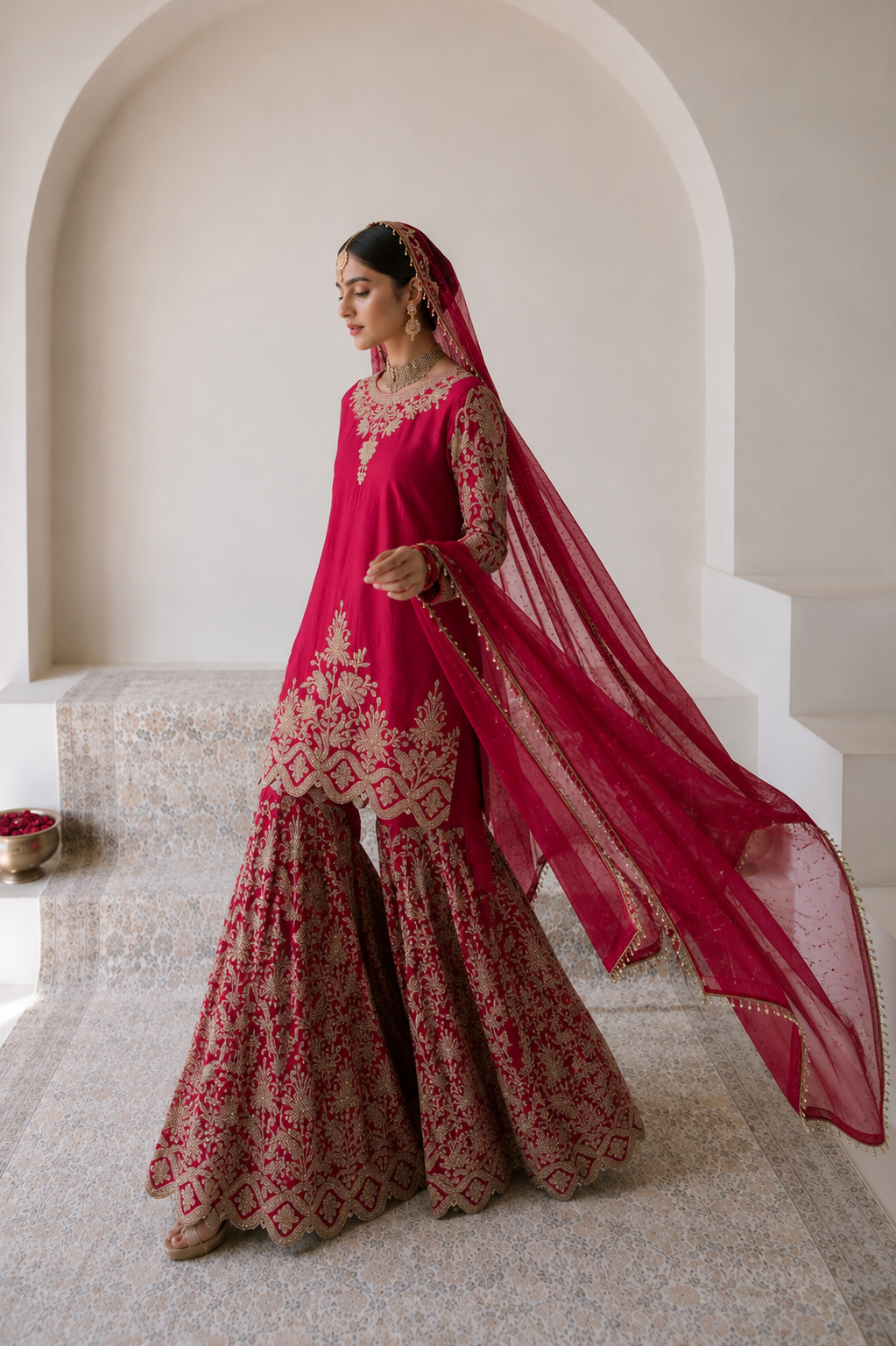 Gulnaar Gharara Set