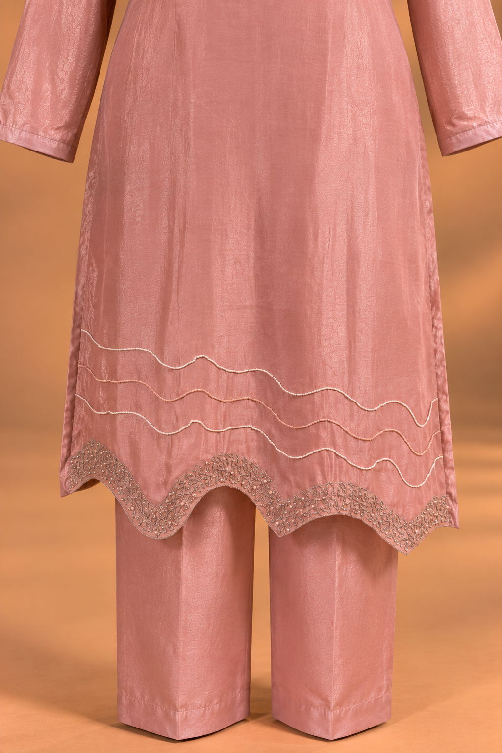 Rose Quartz Embellished Kurta Set