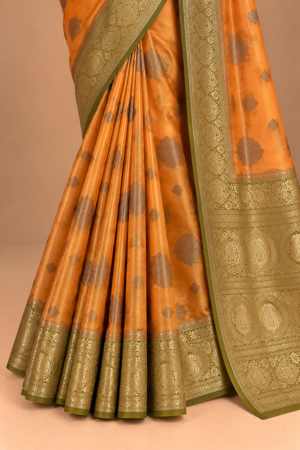 Kesar Rajat Silk Saree