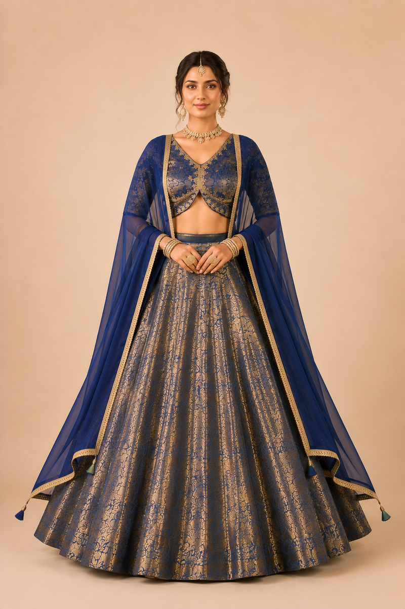 Neelambara Brocade Lehenga