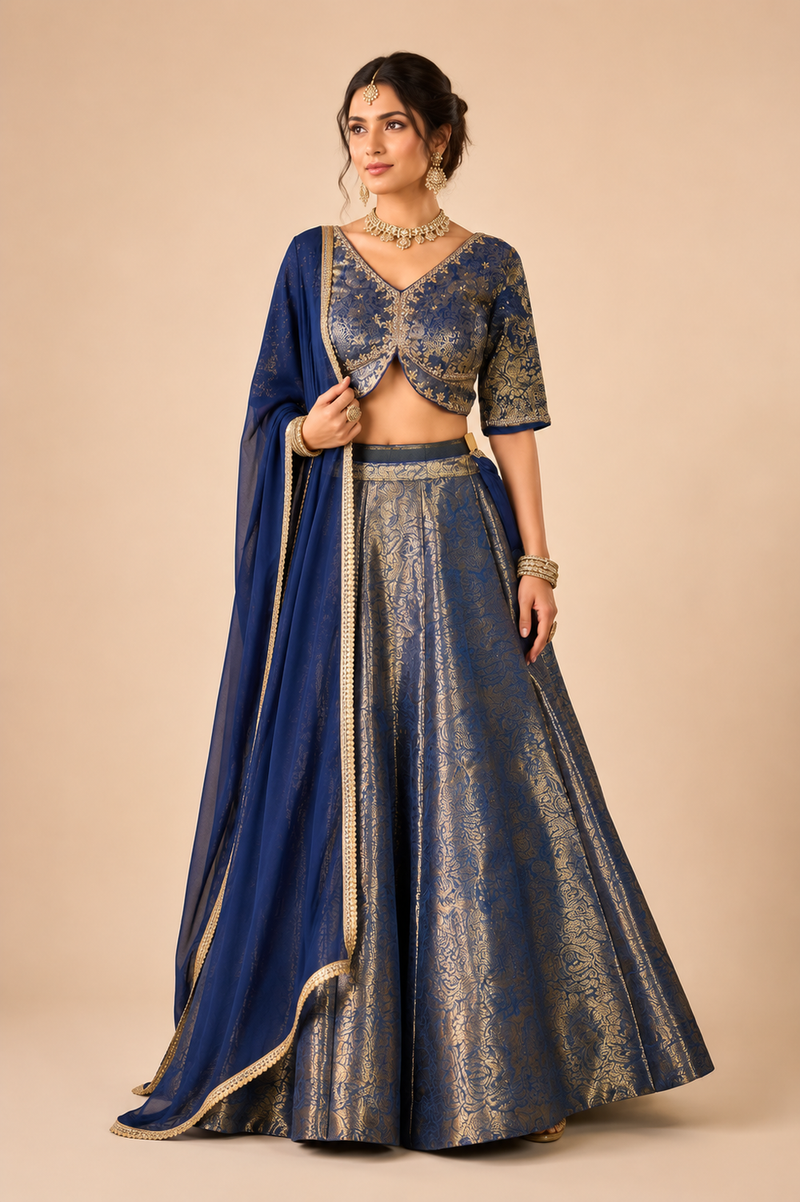 Neelambara Brocade Lehenga