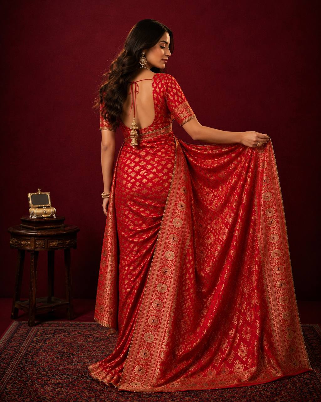 Raktambara Banarasi Heritage Saree
