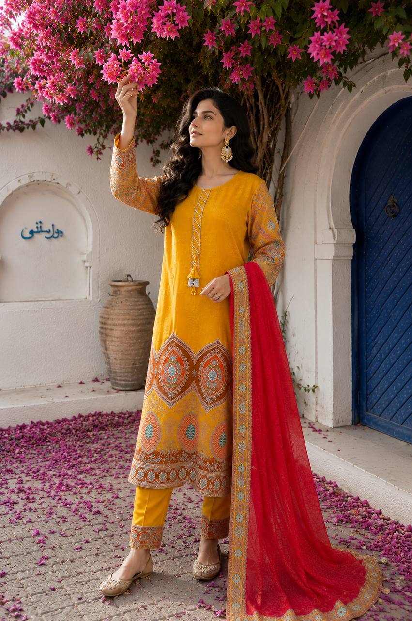 Surya Noor Embroidered Festive Suit Set