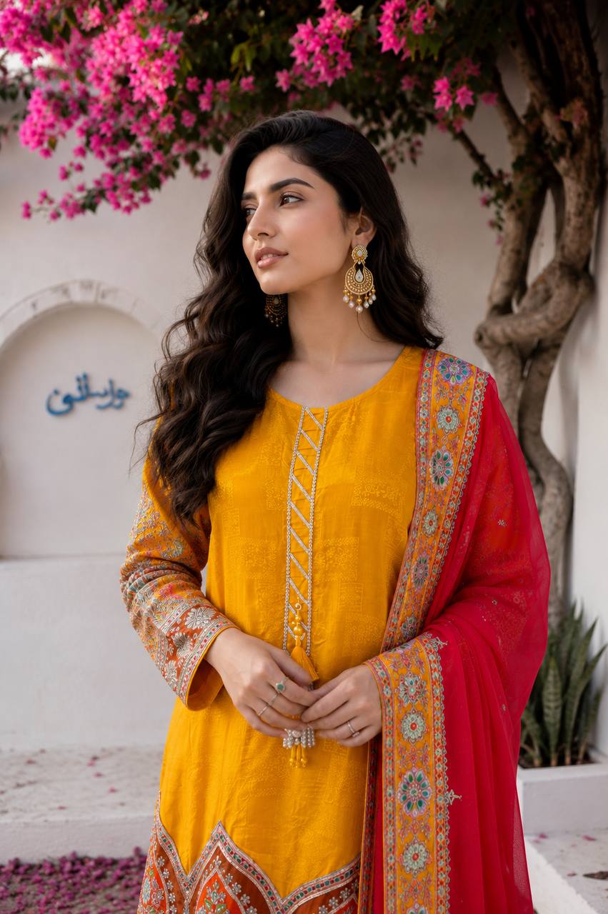 Surya Noor Embroidered Festive Suit Set