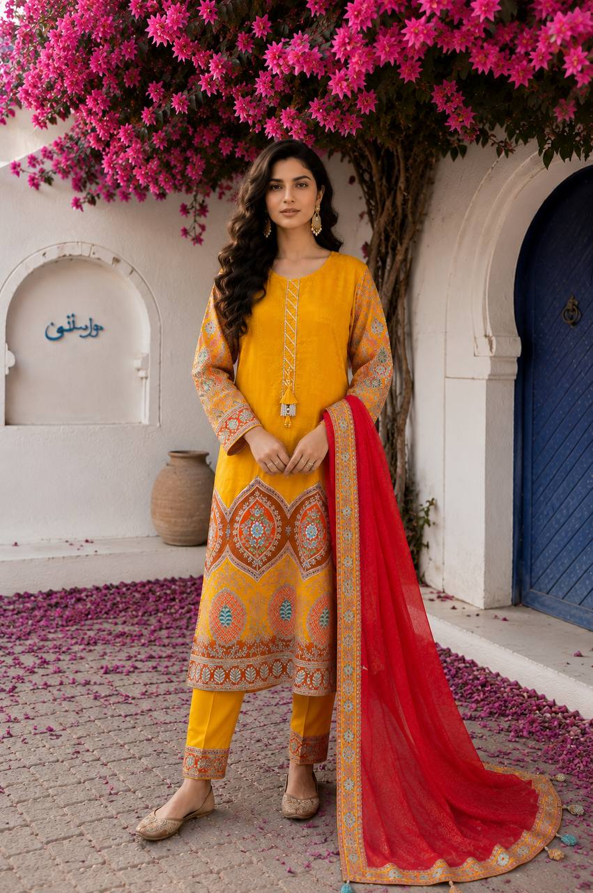 Surya Noor Embroidered Festive Suit Set